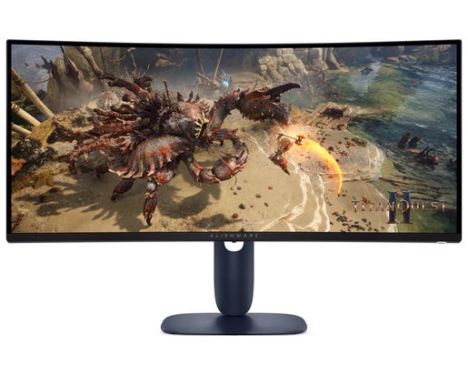 Monitor 34 DELL AW3425DWM, QHD, VA, Pivot, zakrivljeni, FreeSync 180Hz, 1ms, DP, HDMI, gaming