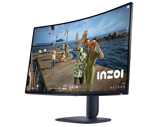 Monitor 31.5 DELL AW3225DM Alienware QHD, VA, zakrivljeni, FreeSync, 180Hz, 1ms, DP, HDMI, gaming