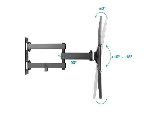 Holmios 55013, 37 - 70, Ugao Do 15', Dupli Zglobni TV Nosač
