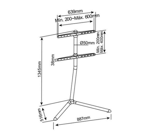 Holmios 60000, 49 - 70, Podni TV Nosač