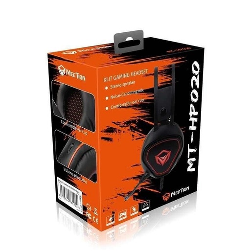 Meetion HP020, Black/Orange Stereo Slušalice