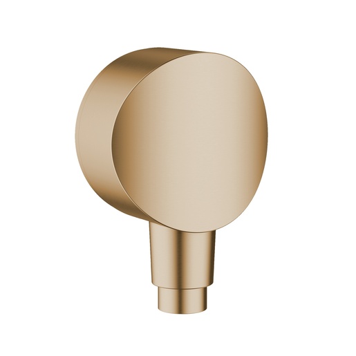 Hansgrohe FixFit Round Brushed Bronze priključak za crevo ručnog tuša sa nepovratnim ventilom i sintetičkim priključnim uglom 26453140