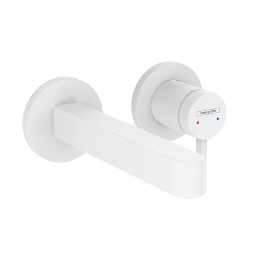 Hansgrohe Finoris 170 Matt White uzidna baterija (slavina) za umivaonik sa odlivnim ventilom sifona nezatvorivim 76051700