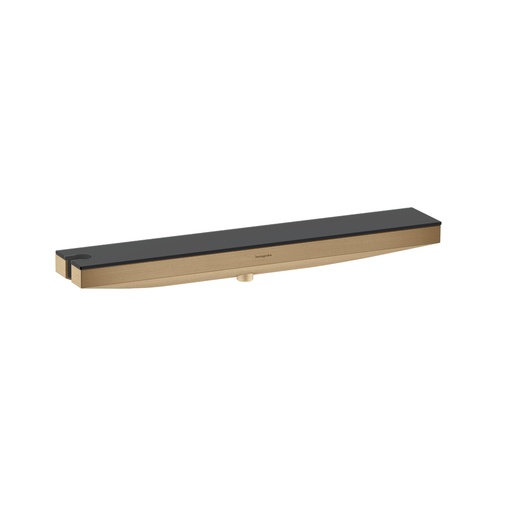 Hansgrohe Rainfinity Brushed Bronze zidni priključak za tuš creva sa držačem ručnog tuša levo i policom 26843140