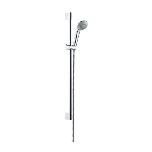 Hansgrohe Crometta 85 Chrome tuš set: ručni tuš sa 1 mlazom, Metaflex C 1600 crevo za tuš i usponska šipka sa kliznim držačem 27651000