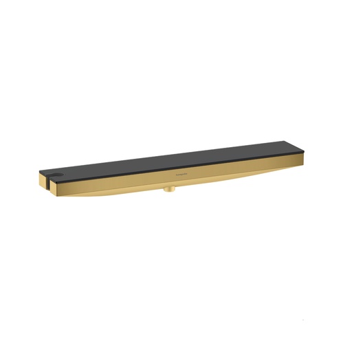 Hansgrohe Rainfinity Polished Gold Optic zidni priključak za tuš creva sa držačem ručnog tuša levo i policom 26843990