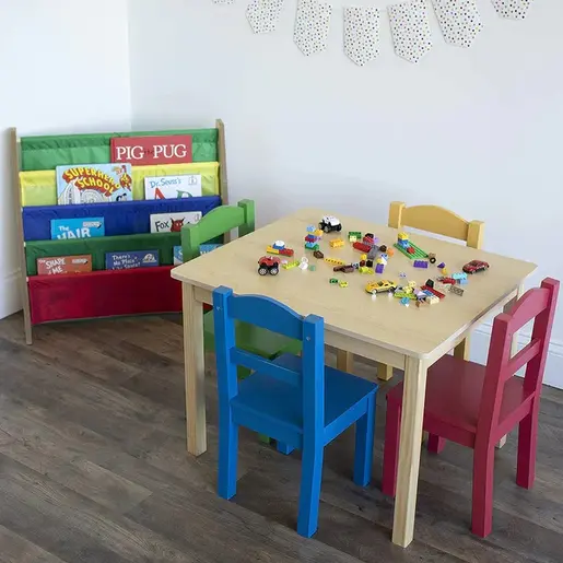 KINDER HOME Polica za dečije knjige i igračke šarena JVTR-3029-C