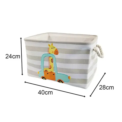 KINDER HOME Kutija za odlaganje igračaka i odeće siva GH-KK02