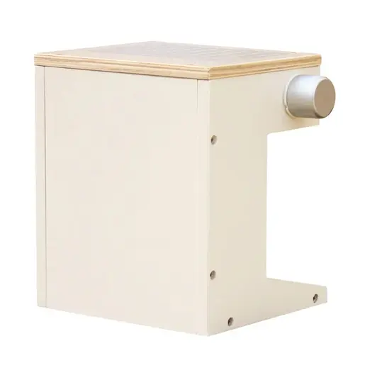 KINDER HOME Dečija drvena espreso mašina za kafu sa šoljicom belo-siva V10D134