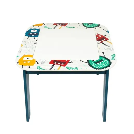 KINDER HOME Dvostrani dečiji sto sa 2 stolice šareni TF-6059