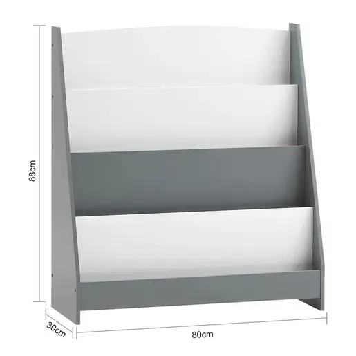 KINDER HOME Stalak za dečije knjige i časopise beli TF-6125