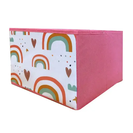 KINDER HOME Organizator za igračke i knjige roze TF-6018