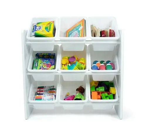 KINDER HOME Polica sa 9 kutija za odlaganje bela JVTR-3006