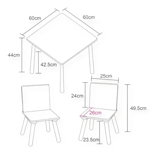 KINDER HOME Dečiji sto Dinosaurs TF-6503