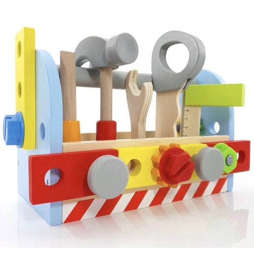 KINDER HOME Drveni alat u torbi,set za igru V03D150