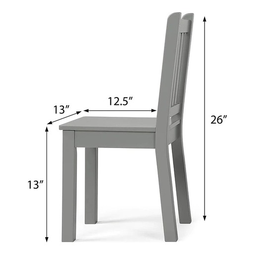 KINDER HOME Dečiji drveni sto sa 2 stolice šareni TF6644