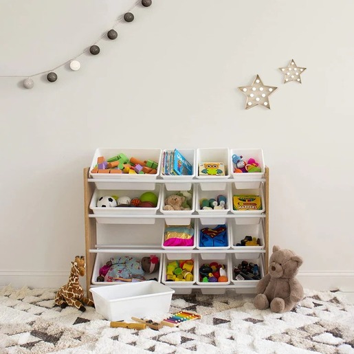 KINDER HOME Dečija drvena polica bela JVTR-3278