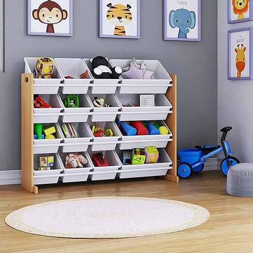 KINDER HOME Dečija drvena polica bela JVTR-3278