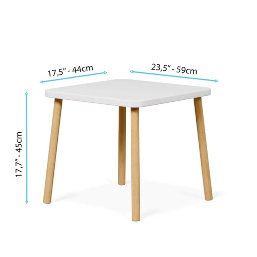 KINDER HOME Dečiji drveni sto sa 2 stolice - BUNNY TF-6176