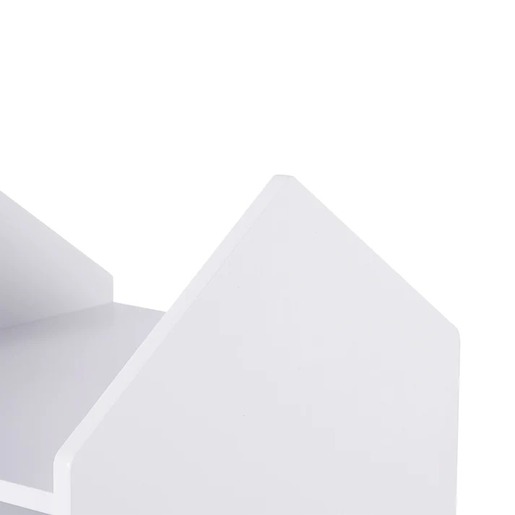 KINDER HOME RAKETA sa rotirajućim odsekom za 360 stepeni drvena - za odlaganje knjiga i igračaka BELA/SIVA TF-6914