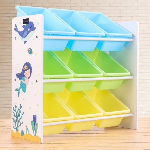 KINDER HOME Polica za igračke i knjige šarena JVTR-3183