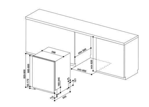 Whirlpool ugradna mašina za pranje sudova WIC 3C33 PFE