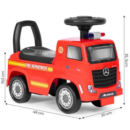 Eco Toys Guralica mercedes vatrogasac 3316 RED