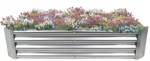 Chomik Baštenska žardinjerica 180 cm za povrće i cveće pravougaona pocinkovana ZAK8298