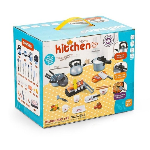 Eco Toys Mini kuhinja za decu 36 elemenata HC487924