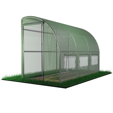 Chomik Baštenski plastenik 3-segmentni "polovina" zeleni 3x1,5x2 m TUN1422