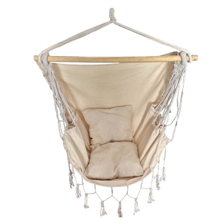 Chomik Hamak - ljuljaška - brazilska viseća stolica boho bež HAM3316