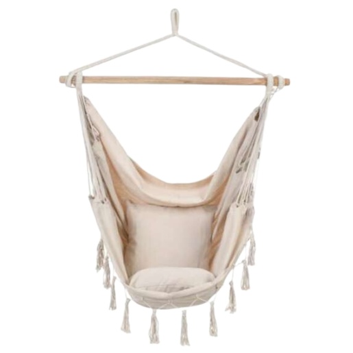 Chomik Hamak - ljuljaška - brazilska viseća stolica boho bež HAM3316