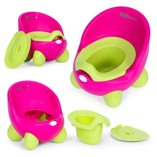 Eco Toys Noša za decu sa uklonivim umetkom i neklizajućim nogicama, roze - zelena, PP112 PINK/GR