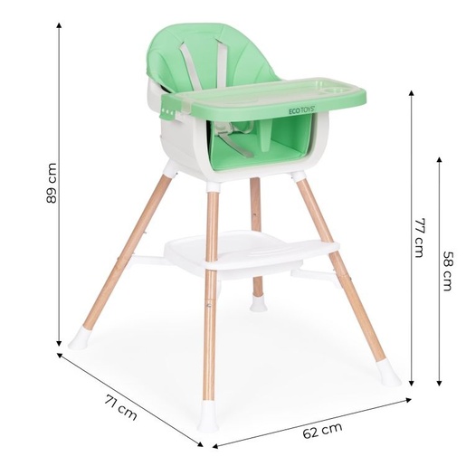 Eco Toys Hranilica za bebe 2u1 green HC508 GREEN