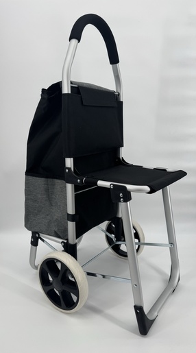 Bolzz Kolica za pijacu sa sedistem crno-siva BOLKOLSEDBLK