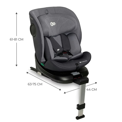 Kinderkraft Auto sedište i-360 i size 40-150cm gray KCI36000GRY0000