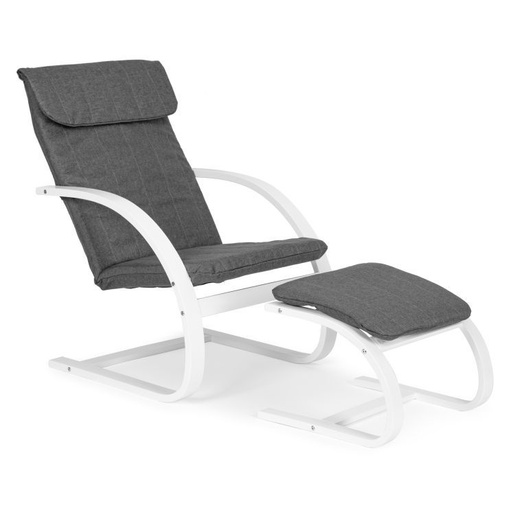 Modern Home Stolica za ljuljanje sa naslonom za noge white TXWQM-31-6WHI