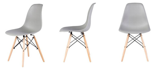 Modern Home Milano set 4 stolice svetlo siva PC-005 LG