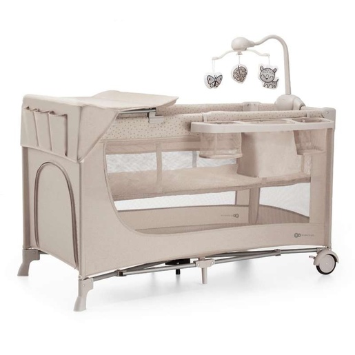 Kinderkraft prenosivi krevetac joy 2 beige sa dodacima KLJOY02BEG000AC