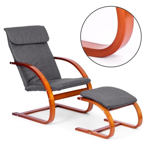 Modern Home Stolica za ljuljanje sa naslonom za noge walnut TXWQM-31-6WAL