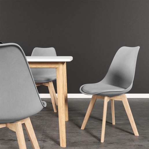 Modern Home Trpezarijske stolice set 4 kom filipo dark grey PC-003 DG