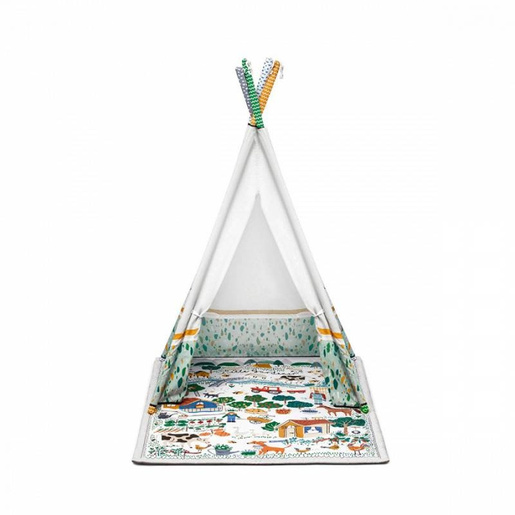 Kinderkraft podloga za igru 3u1 little gardener KPLIGA00MUL0000