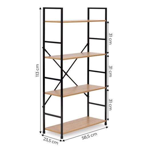 Modern Home Polica za knjige loft 4 wild CWJ6024112LG-WO