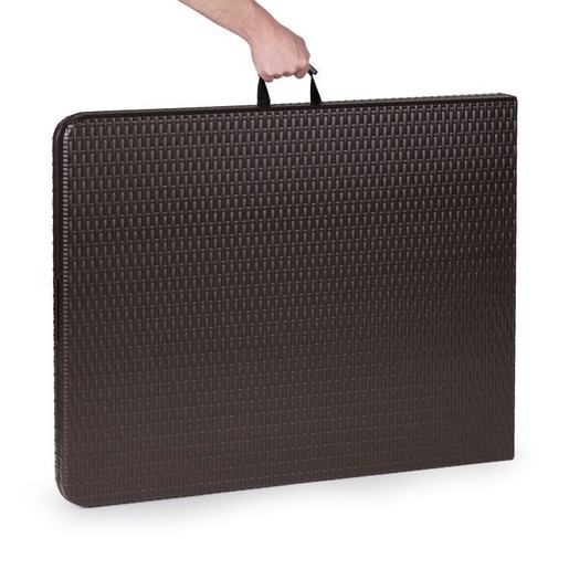 Modern Home Sklopivi set sto180cm sa 2 klupe ratan brown RZK80B2PCSRBK18