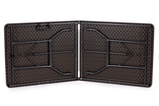 Modern Home Sklopivi set sto180cm sa 2 klupe ratan brown RZK80B2PCSRBK18