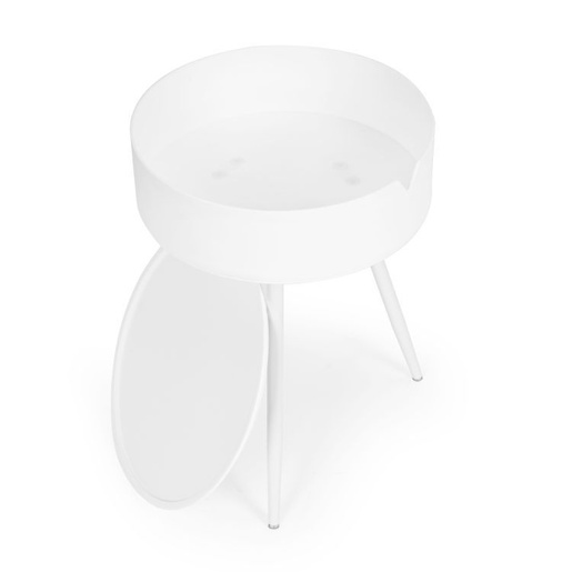 Modern Home Okrugli stočić sa uklonivim poklopcem CT3022 WHITE