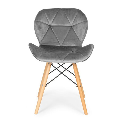 Modern Home Ferra trpezarijske stolice set 4 kom velvet siva KJC208 GRAY