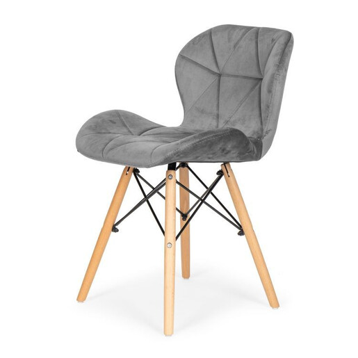 Modern Home Ferra trpezarijske stolice set 4 kom velvet siva KJC208 GRAY