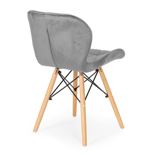 Modern Home Ferra trpezarijske stolice set 4 kom velvet siva KJC208 GRAY