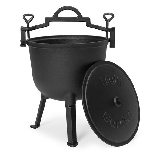 Multi Garden Liveni gvozdeni kotlić 10l, lovački lonac VK10L BLACK